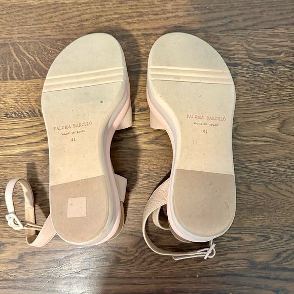 Paloma Barceló Pink Rosie Layered Wedges Sandal - Picture 4 of 8